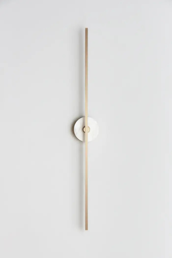 Grand Wall Sconce With Alabaster 37''H