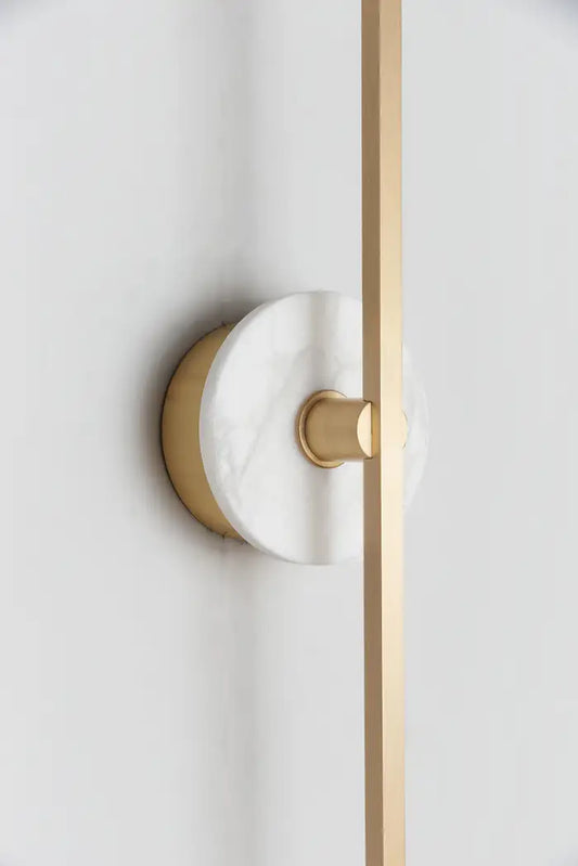 Grand Wall Sconce With Alabaster 37''H
