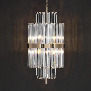Luxury Crystal Pendant Light 12.2" D, Bar Pendant Light