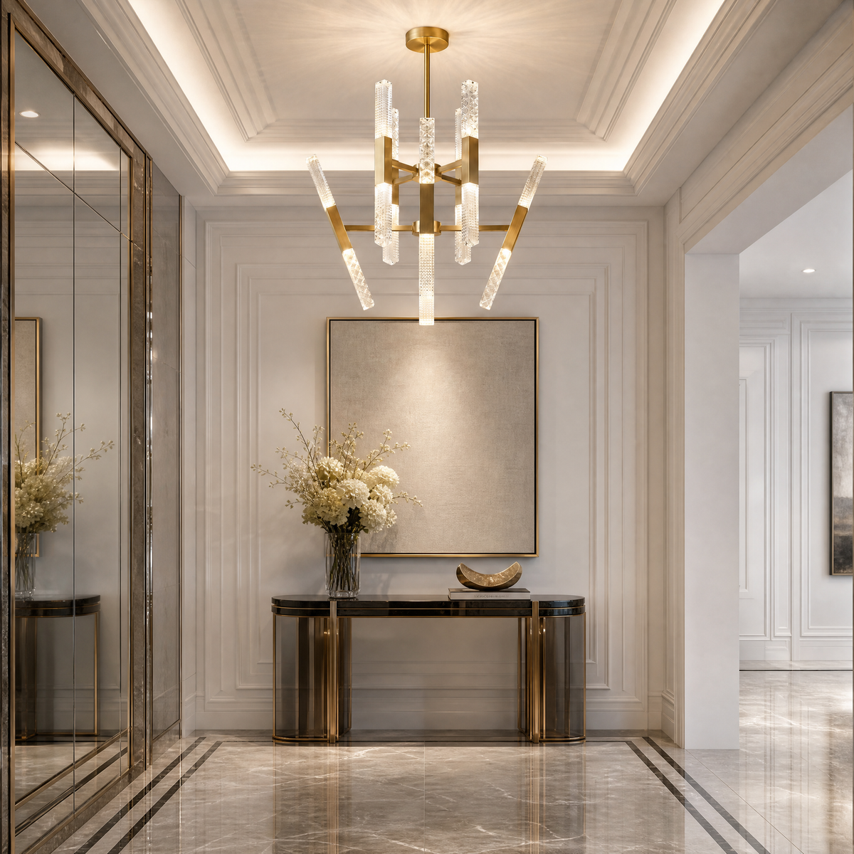 Yiosi Series Glass Pendant Light Style E