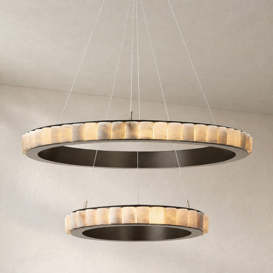 Alabaster Aura Modern Chandelier