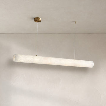 Alabaster Cylindrical Chandelier
