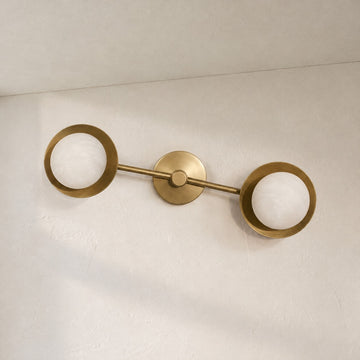 Alabaster Double Wall Sconce