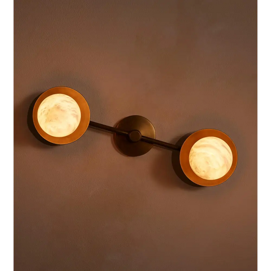 Alabaster Double Wall Sconce