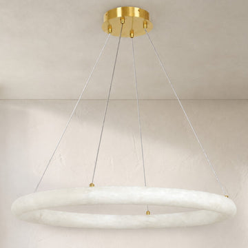 Alabaster Globle Round Chandelier
