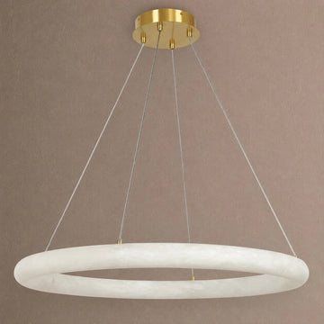 Alabaster Globle Round Chandelier
