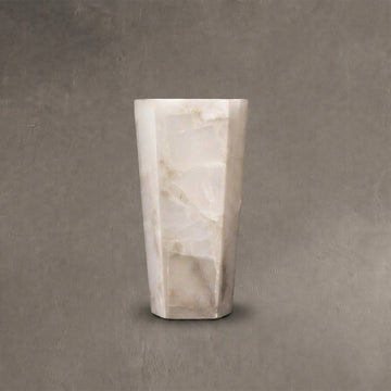 Alabaster Large Hexagonal Sconce