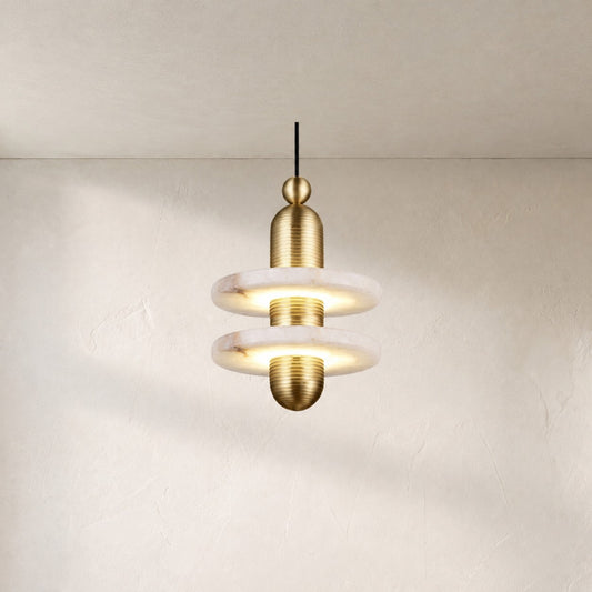 Alabaster Luminous Sphere Pendant Light