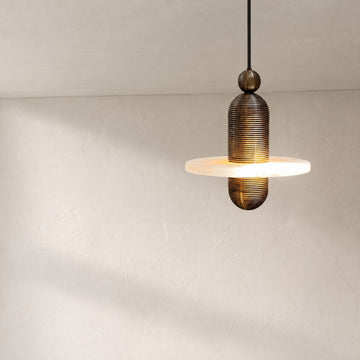 Alabaster Modern Marble Ring Pendant Light