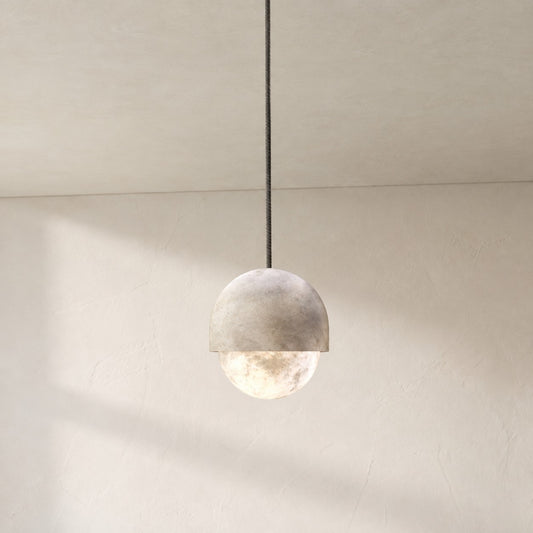 Alabaster Moonlight Pendant