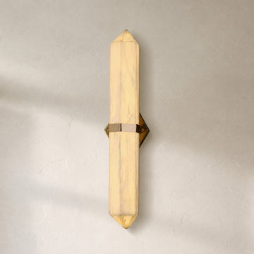 Alabaster Obelisk Wall Sconce