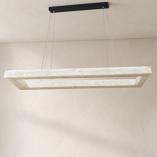 Alabaster Rectangular Chandelier