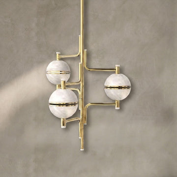 Alabaster Suspension Chandelier