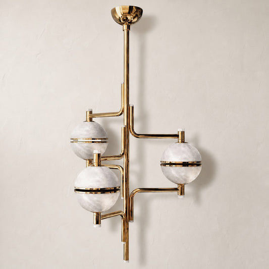 Alabaster Suspension Chandelier