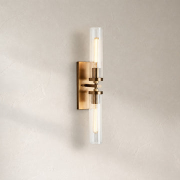 Alaric Fluted Glass Wall Sconce
