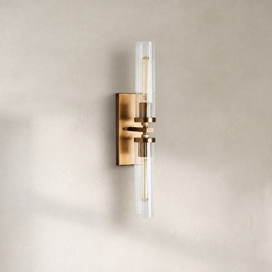 Alaric Fluted Glass Wall Sconce