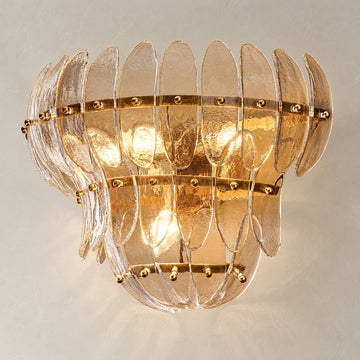 Amelia Clear Tiered Wall Sconce
