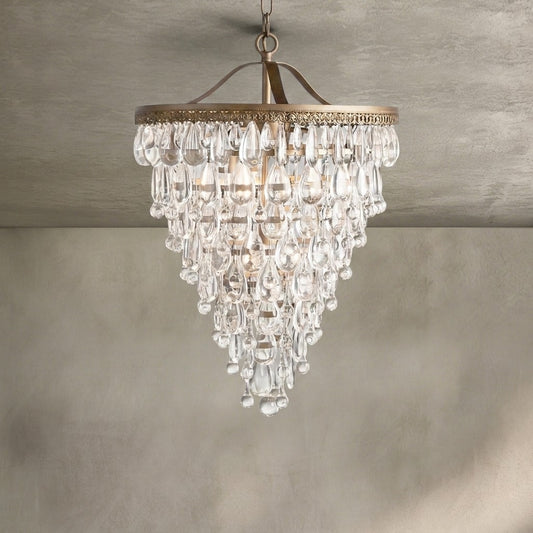 Anabella Round Chandelier 17''23''H