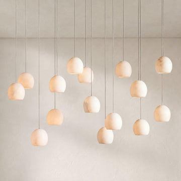 Arica Alabaster Linear Chandelier