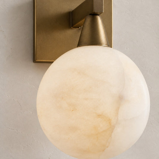 Arica Alabaster Sconce 1 Light