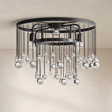 Aubrey Crystal Ball Flushmount