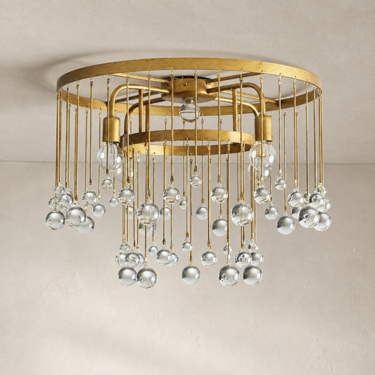 Aubrey Crystal Ball Flushmount