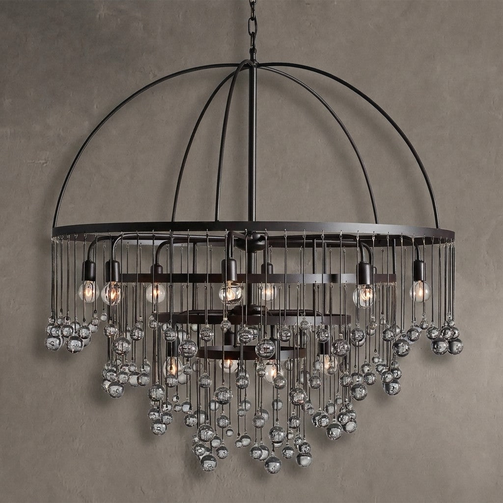 Aubrey Modern Crystal Ball 4 Tier Chandelier | Lamer Lighting (1)