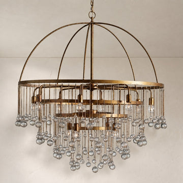 Aubrey Modern Crystal Ball 4 Tier Chandelier