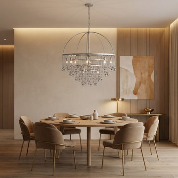 Aubrey Modern Crystal Ball 4 Tier Chandelier