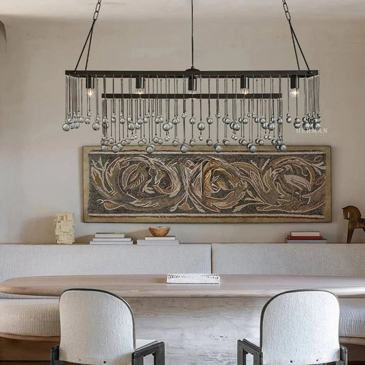 Aubrey Rectangular Chandelier 47''60'' - 47‘’Brass
