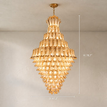 Autumn Leaf Tiered Pendant Light