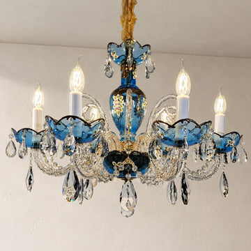 Azure Candle Chandelier