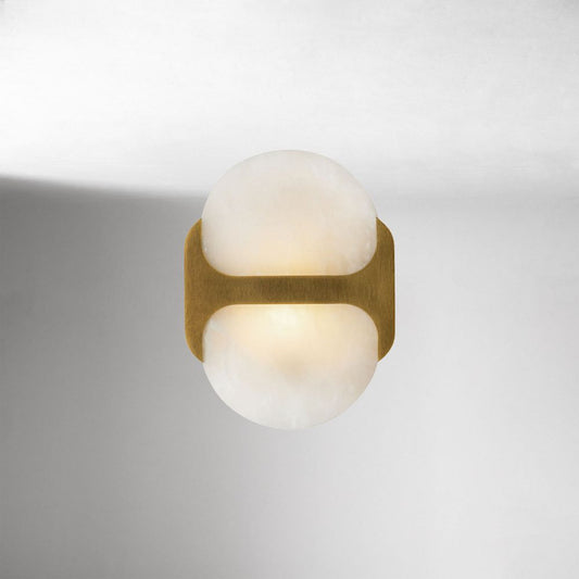 Hopkins Alabaster Sconce 9"–17"