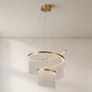 Bacca Crystal Bead Chandelier