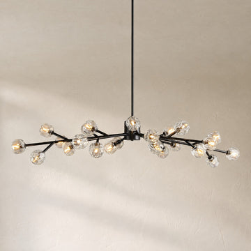 Bouble De Crystal Modern Round Chandelier for Living Room