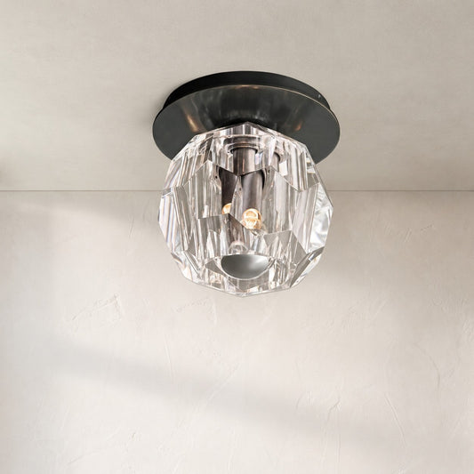 Bouble De Crystal Single Flushmount