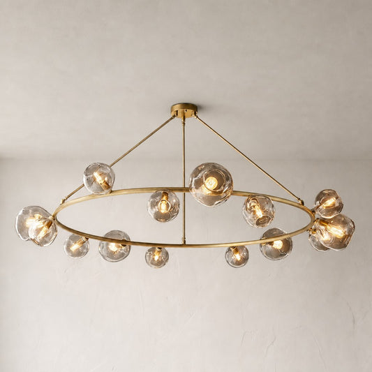 Bubble Clear Glass Round Chandelier 36'' 48'' 60'' 72'' 84''for Living room