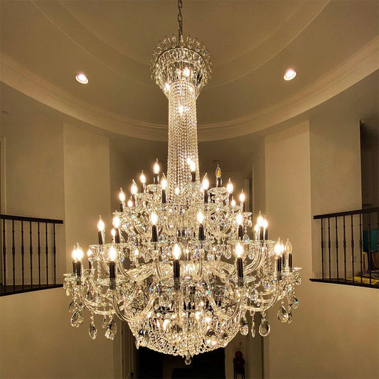 Lamer Lighting Grand Palais Multi-Tier K9 Crystal Chandelier - American ballroom or formal entertaining space