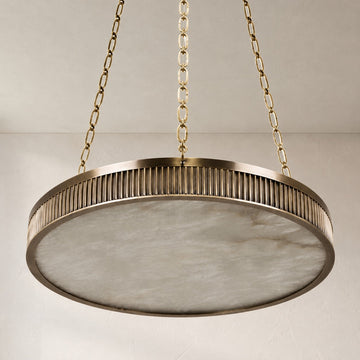 Chaplin Alabaster Plafonnier Chandelier