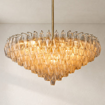 Chiara Clear Layered Round Chandelier