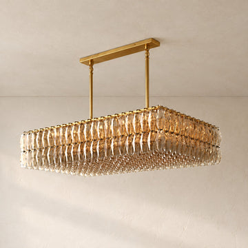 Chiara Smoke Rectangular Chandelier