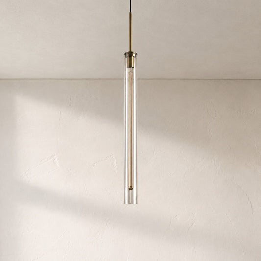 Colleena Pendant Fluted Glass