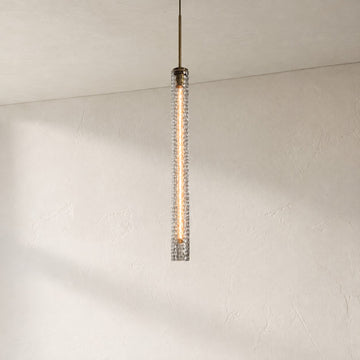 Colleena Pendant Hammered Glass