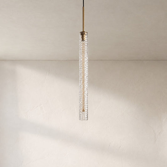 Colleena Pendant Hammered Glass