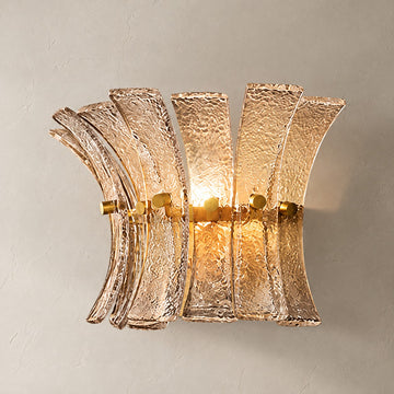 Contemporary Bronze Smoke Glass 1-Light Wall Sconce, 8 Inch