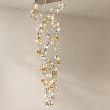 Creative Design Firefly Tree Chandelier for Staircase/Foyer/Villa/Hotel/Restaurant