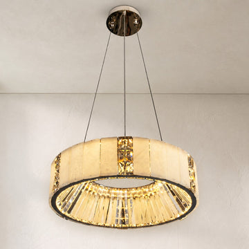 Cristallo Round Drum Chandelier