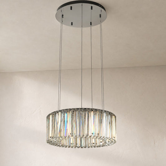Crystal Triangle Tiered Chandelier
