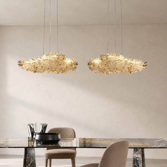 Crystal Wing Linear Chandelier