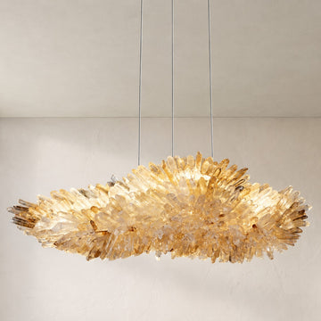 Crystal Wing Linear Chandelier